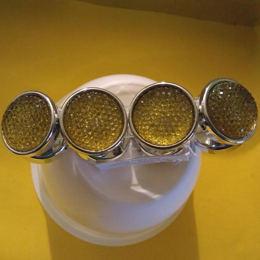 Women's Yellow Circle Stretch Bracelet